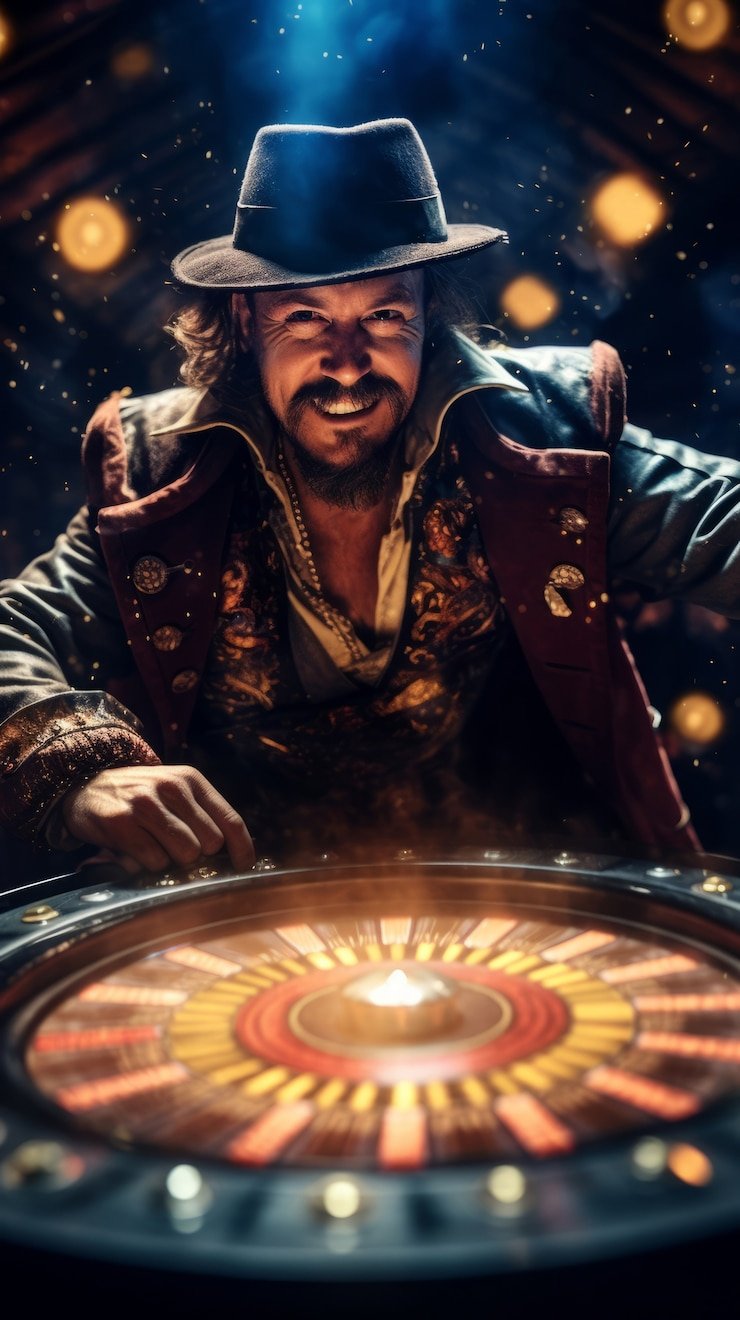 Roulette wheel and betting layout